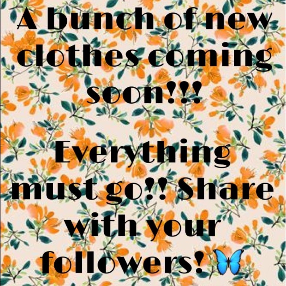 New clothes coming soon!
